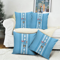 Fiji Day 1970 Pillow Cover For Fiji Ever Fiji Tapa Pattern Blue LT14 - Polynesian Pride