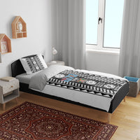 Fiji Day 1970 Bedding Set For Fiji Ever Fiji Tapa Pattern White LT14 - Polynesian Pride