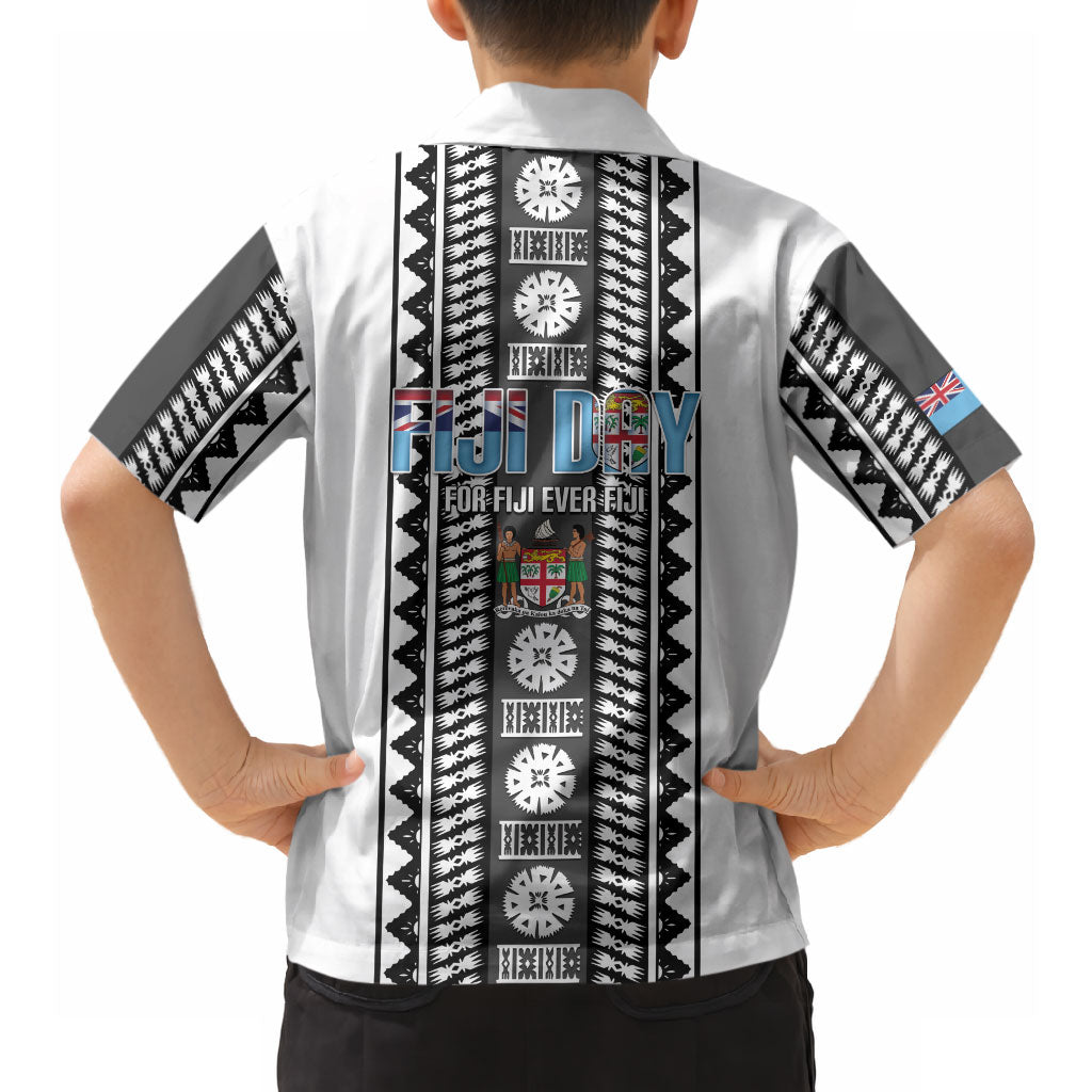 Fiji Day 1970 Hawaiian Shirt For Fiji Ever Fiji Tapa Pattern White LT14 - Polynesian Pride