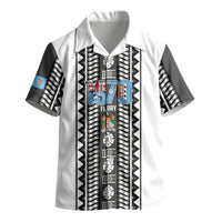 Fiji Day 1970 Kid Hawaiian Shirt For Fiji Ever Fiji Tapa Pattern White LT14 - Polynesian Pride