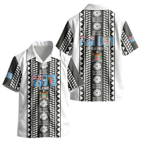 Fiji Day 1970 Kid Hawaiian Shirt For Fiji Ever Fiji Tapa Pattern White LT14 - Polynesian Pride
