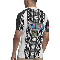 Fiji Day 1970 Rugby Jersey For Fiji Ever Fiji Tapa Pattern White LT14 - Polynesian Pride