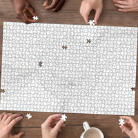 Tonga White Sunday Puzzle Fakame Tongan Ngatu Turtle LT14 - Polynesian Pride