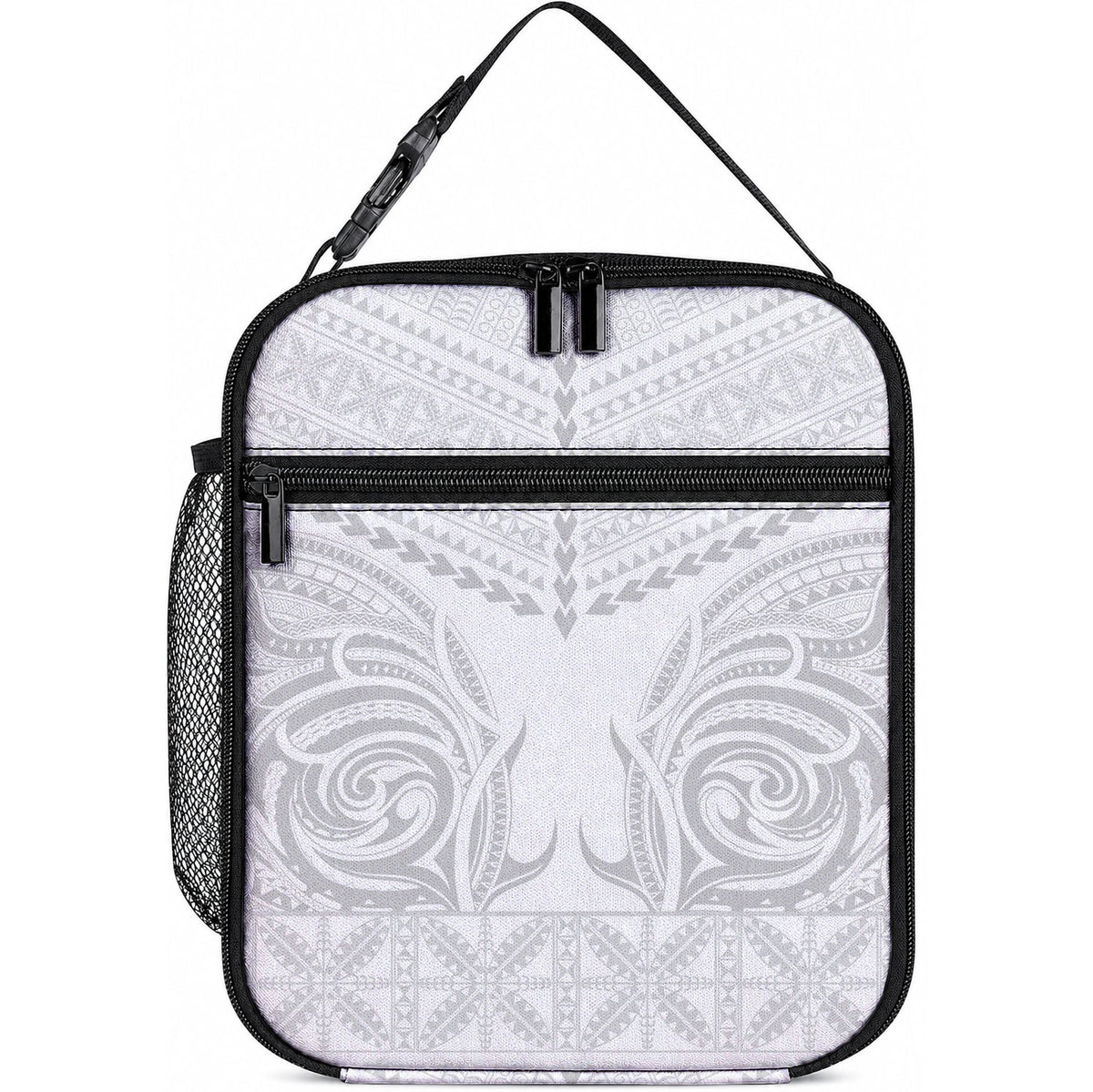 Niue White Sunday Lunch Bag Aho Tapu Fanau Hiapo Pattern