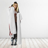 Whero Aotearoa Atua Tumatauenga Personalised Hooded Blanket Maori God Of War Tiki With Taiaha LT14 - Polynesian Pride