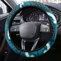 Kikorangi Aotearoa Atua Tumatauenga Steering Wheel Cover Maori God Of War Tiki With Taiaha LT14 - Polynesian Pride