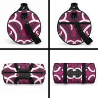 Mawhero Aotearoa Atua Tumatauenga Personalised Duffle Bag Maori God Of War Tiki With Taiaha