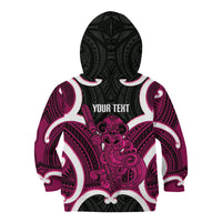 Mawhero Aotearoa Atua Tumatauenga Personalised Kid Hoodie Maori God Of War Tiki With Taiaha LT14 - Polynesian Pride