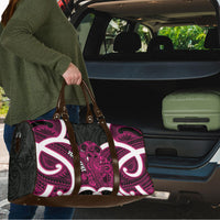 Mawhero Aotearoa Atua Tumatauenga Personalised Travel Bag Maori God Of War Tiki With Taiaha LT14 - Polynesian Pride