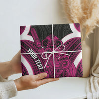 Mawhero Aotearoa Atua Tumatauenga Personalised Wrapping Paper Maori God Of War Tiki With Taiaha LT14 - Polynesian Pride