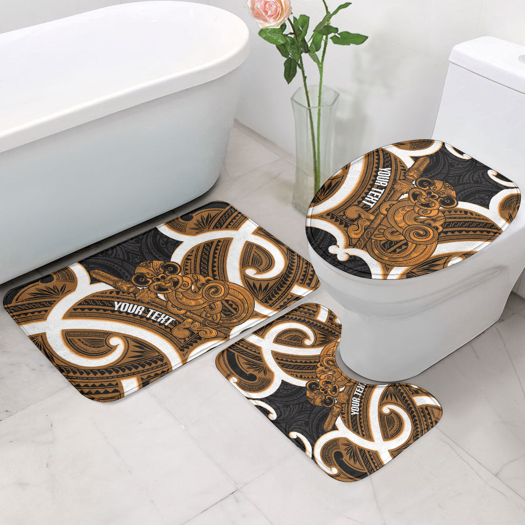 Karaka Aotearoa Atua Tumatauenga Personalised Bathroom Set Maori God Of War Tiki With Taiaha LT14 - Polynesian Pride