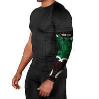 Kakariki Aotearoa Atua Tumatauenga Personalised Arm Sleeves Maori God Of War Tiki With Taiaha LT14 - Polynesian Pride