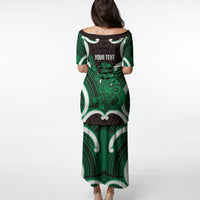 Kakariki Aotearoa Atua Tumatauenga Personalised Puletasi Maori God Of War Tiki With Taiaha LT14 - Polynesian Pride