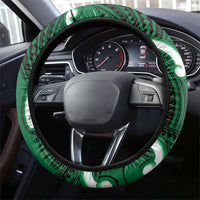Kakariki Aotearoa Atua Tumatauenga Steering Wheel Cover Maori God Of War Tiki With Taiaha LT14 - Polynesian Pride