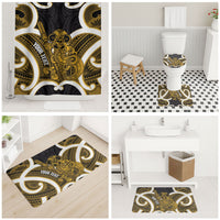 Kowhai Aotearoa Atua Tumatauenga Personalised Bathroom Set Maori God Of War Tiki With Taiaha LT14 - Polynesian Pride