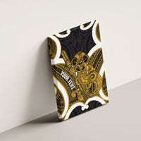 Kowhai Aotearoa Atua Tumatauenga Personalised Canvas Wall Art Maori God Of War Tiki With Taiaha LT14 - Polynesian Pride