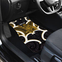 Kowhai Aotearoa Atua Tumatauenga Personalised Car Mats Maori God Of War Tiki With Taiaha LT14 - Polynesian Pride
