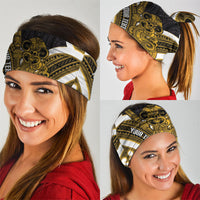 Kowhai Aotearoa Atua Tumatauenga Personalised Neck Gaiter Maori God Of War Tiki With Taiaha LT14 - Polynesian Pride