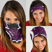 Waiporoporo Aotearoa Atua Tumatauenga Personalised Neck Gaiter Maori God Of War Tiki With Taiaha LT14 - Polynesian Pride