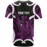 Waiporoporo Aotearoa Atua Tumatauenga Personalised T Shirt Maori God Of War Tiki With Taiaha LT14 - Polynesian Pride