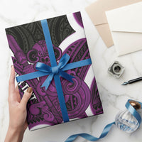 Waiporoporo Aotearoa Atua Tumatauenga Personalised Wrapping Paper Maori God Of War Tiki With Taiaha LT14 - Polynesian Pride