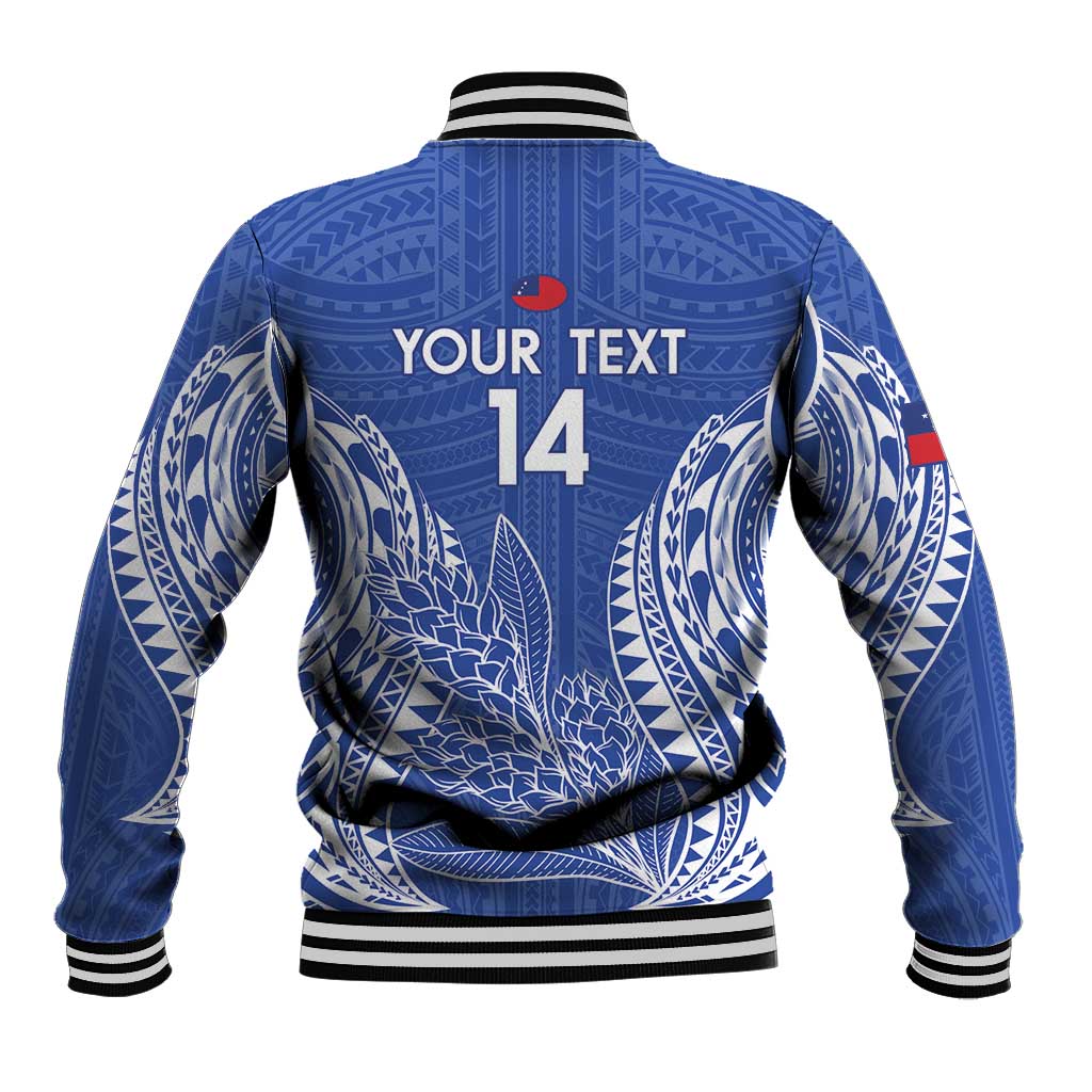Custom Manu Samoa Rugby 2024 Baseball Jacket Go Champions Samoan Tattoo LT14 - Polynesian Pride