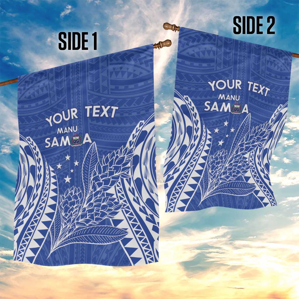 Custom Manu Samoa Rugby 2024 Garden Flag Go Champions Samoan Tattoo