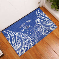 Custom Manu Samoa Rugby 2024 Rubber Doormat Go Champions Samoan Tattoo LT14 - Polynesian Pride