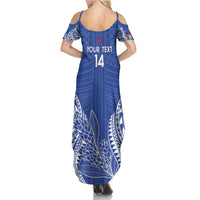 Custom Manu Samoa Rugby 2024 Summer Maxi Dress Go Champions Samoan Tattoo LT14 - Polynesian Pride