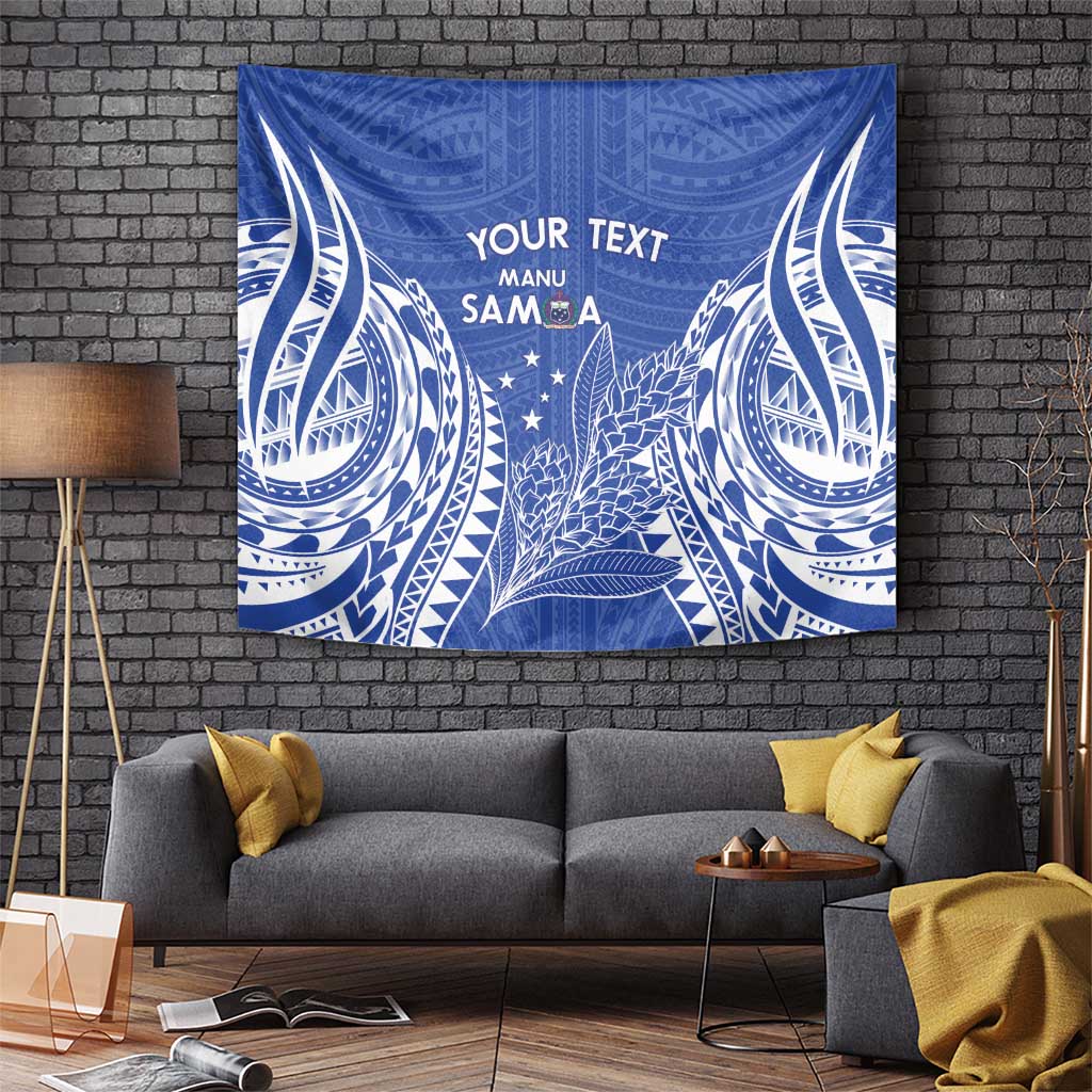 Custom Manu Samoa Rugby 2024 Tapestry Go Champions Samoan Tattoo LT14 - Polynesian Pride