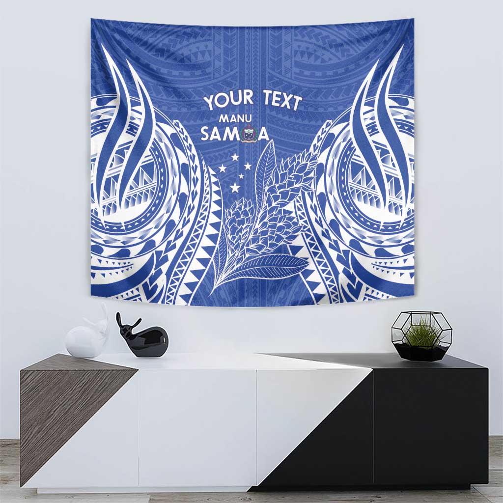 Custom Manu Samoa Rugby 2024 Tapestry Go Champions Samoan Tattoo LT14 - Polynesian Pride