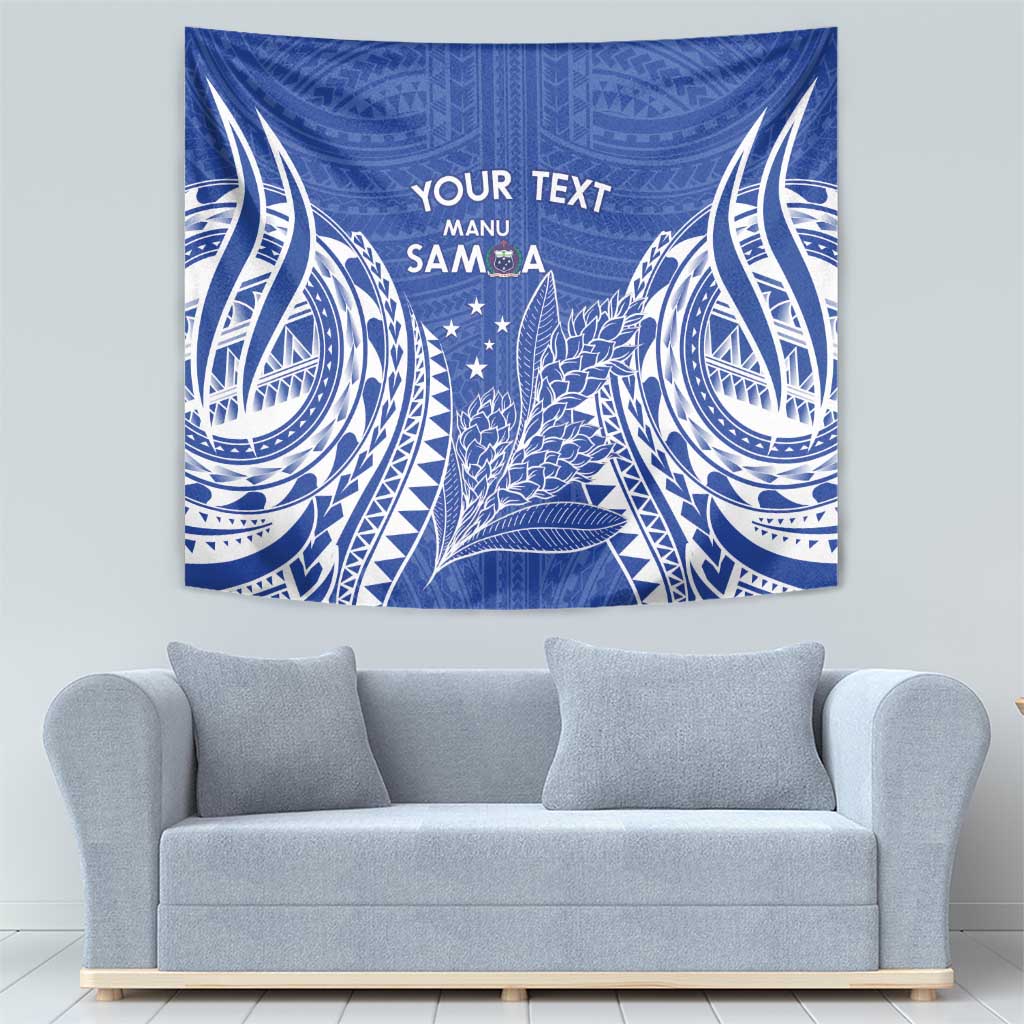 Custom Manu Samoa Rugby 2024 Tapestry Go Champions Samoan Tattoo LT14 - Polynesian Pride