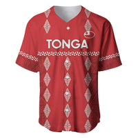 Custom Tonga Rugby 2024 Baseball Jersey Go Champions Ikale Tahi Ngatu Pattern LT14 Red - Polynesian Pride