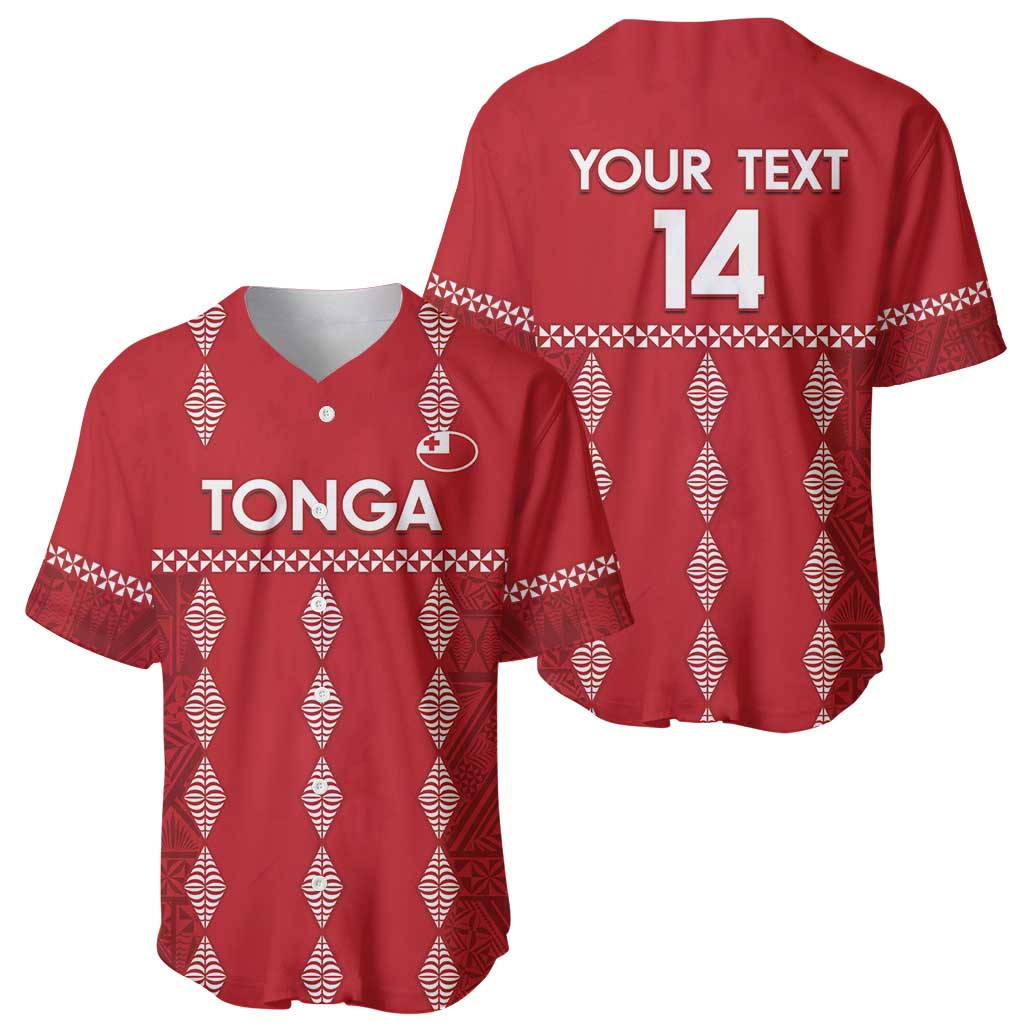 Custom Tonga Rugby 2024 Baseball Jersey Go Champions Ikale Tahi Ngatu Pattern LT14 - Polynesian Pride