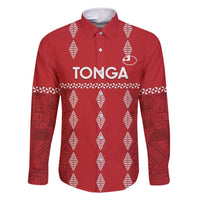 Custom Tonga Rugby 2024 Family Matching Off Shoulder Maxi Dress and Hawaiian Shirt Go Champions Ikale Tahi Ngatu Pattern