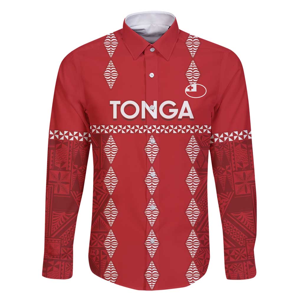 Custom Tonga Rugby 2024 Family Matching Puletasi and Hawaiian Shirt Go Champions Ikale Tahi Ngatu Pattern
