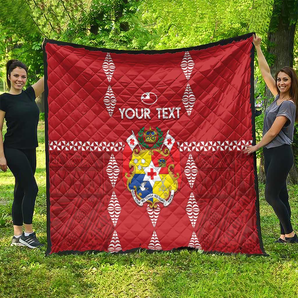 Custom Tonga Rugby 2024 Quilt Go Champions Ikale Tahi Ngatu Pattern LT14 - Polynesian Pride