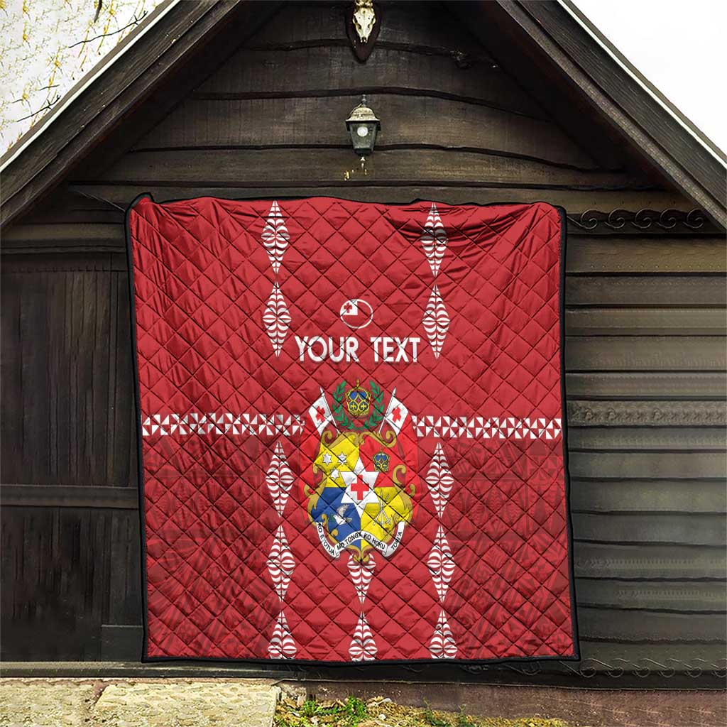 Custom Tonga Rugby 2024 Quilt Go Champions Ikale Tahi Ngatu Pattern LT14 - Polynesian Pride