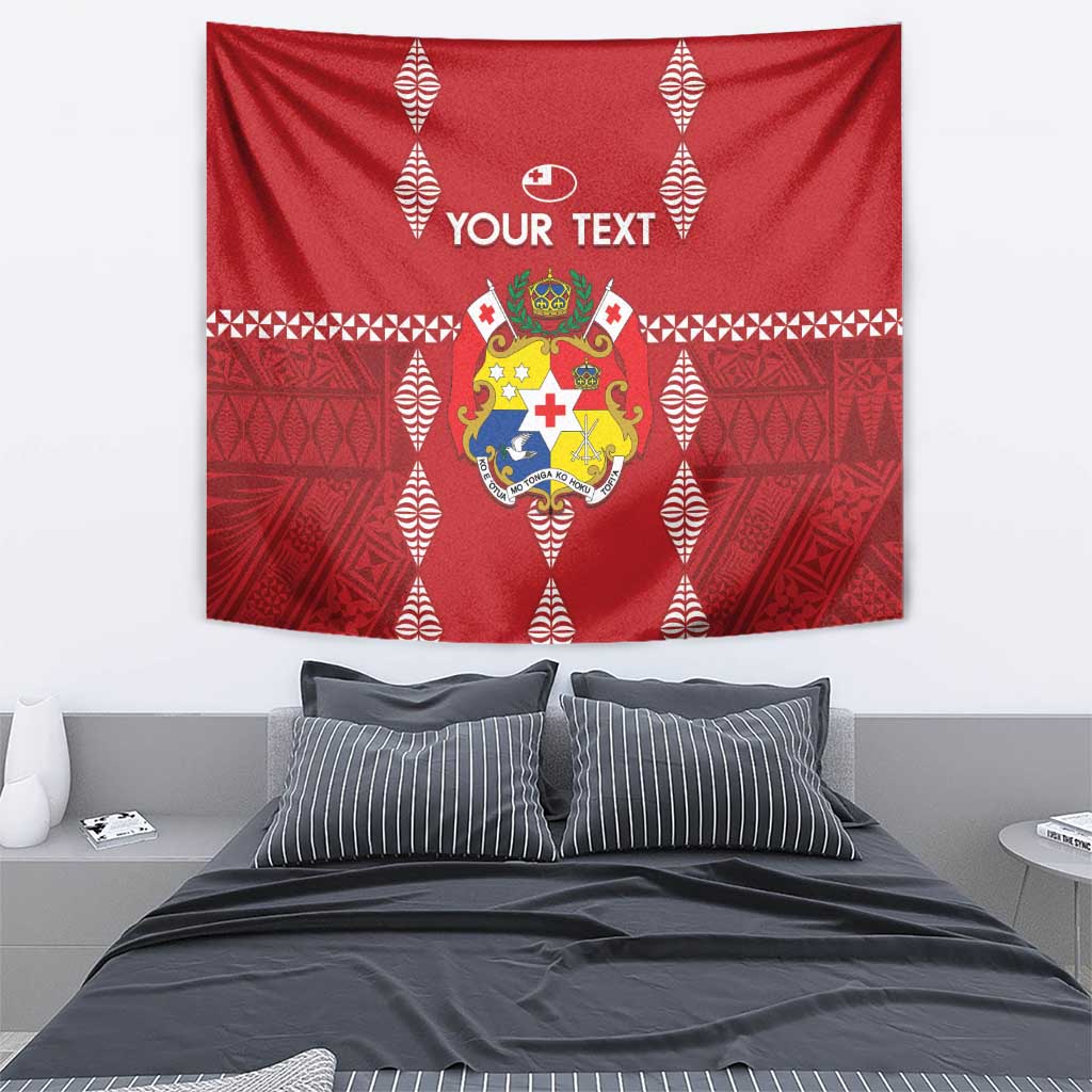 Custom Tonga Rugby 2024 Tapestry Go Champions Ikale Tahi Ngatu Pattern LT14 - Polynesian Pride