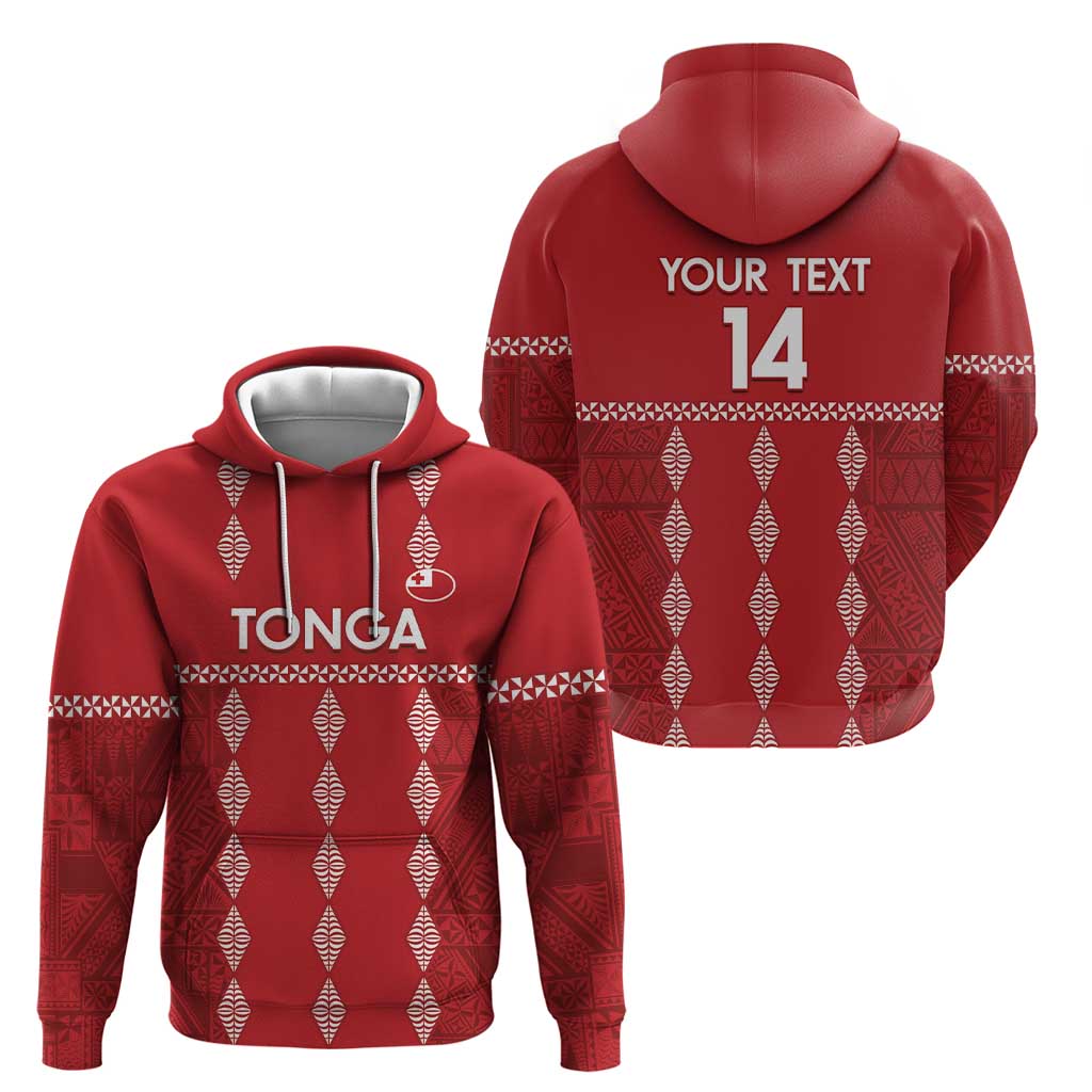 Custom Tonga Rugby 2024 Zip Hoodie Go Champions Ikale Tahi Ngatu Pattern