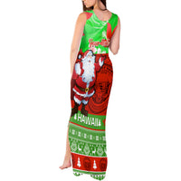Personalised Hawaii Christmas Tank Maxi Dress Mele Kalikimaka Hawaiian Santa Tropical Vibes LT14 - Polynesian Pride