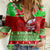 Personalised Hawaii Christmas Women Casual Shirt Mele Kalikimaka Hawaiian Santa Tropical Vibes LT14 Female Red - Polynesian Pride