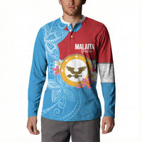 Personalised Malaita Province Day Button Sweatshirt Solomon Islands Maramapaina Flag Color LT14 - Polynesian Pride