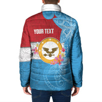 Personalised Malaita Province Day Padded Jacket Solomon Islands Maramapaina Flag Color LT14 - Polynesian Pride