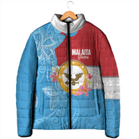 Personalised Malaita Province Day Padded Jacket Solomon Islands Maramapaina Flag Color LT14 - Polynesian Pride