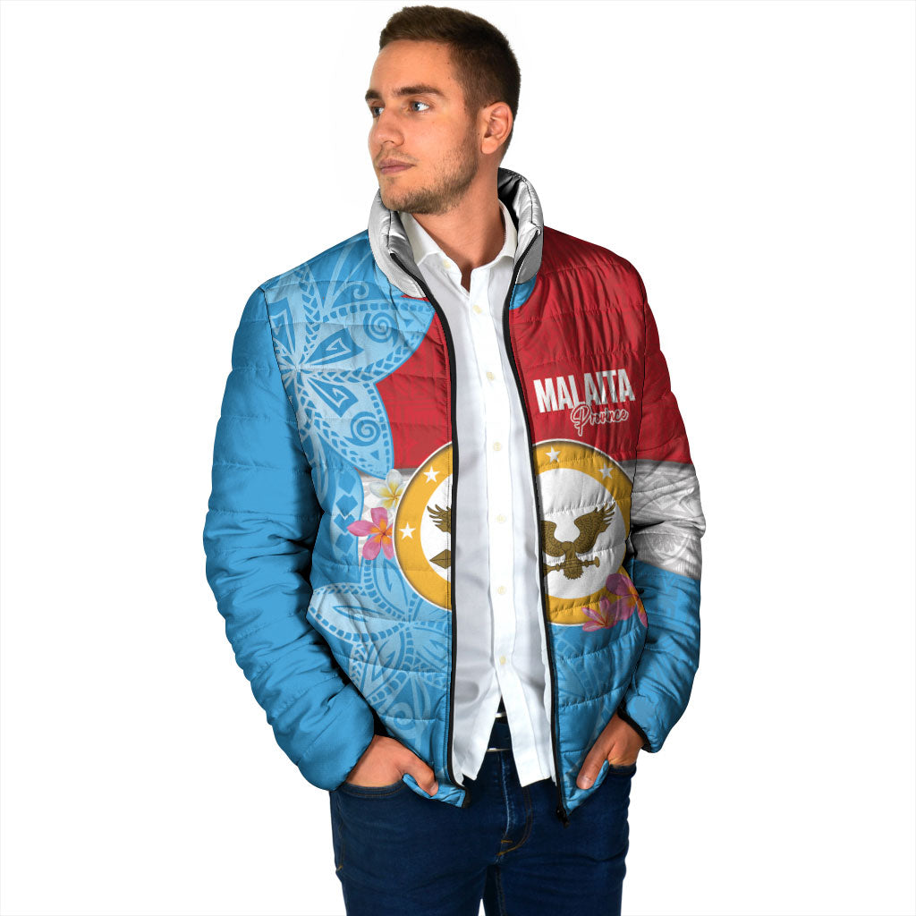Personalised Malaita Province Day Padded Jacket Solomon Islands Maramapaina Flag Color LT14 - Polynesian Pride