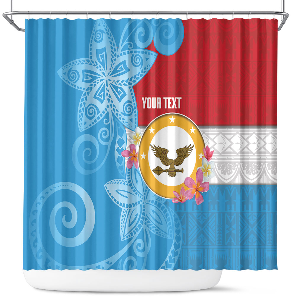 Personalised Malaita Province Day Shower Curtain Solomon Islands Maramapaina Flag Color LT14 Blue - Polynesian Pride