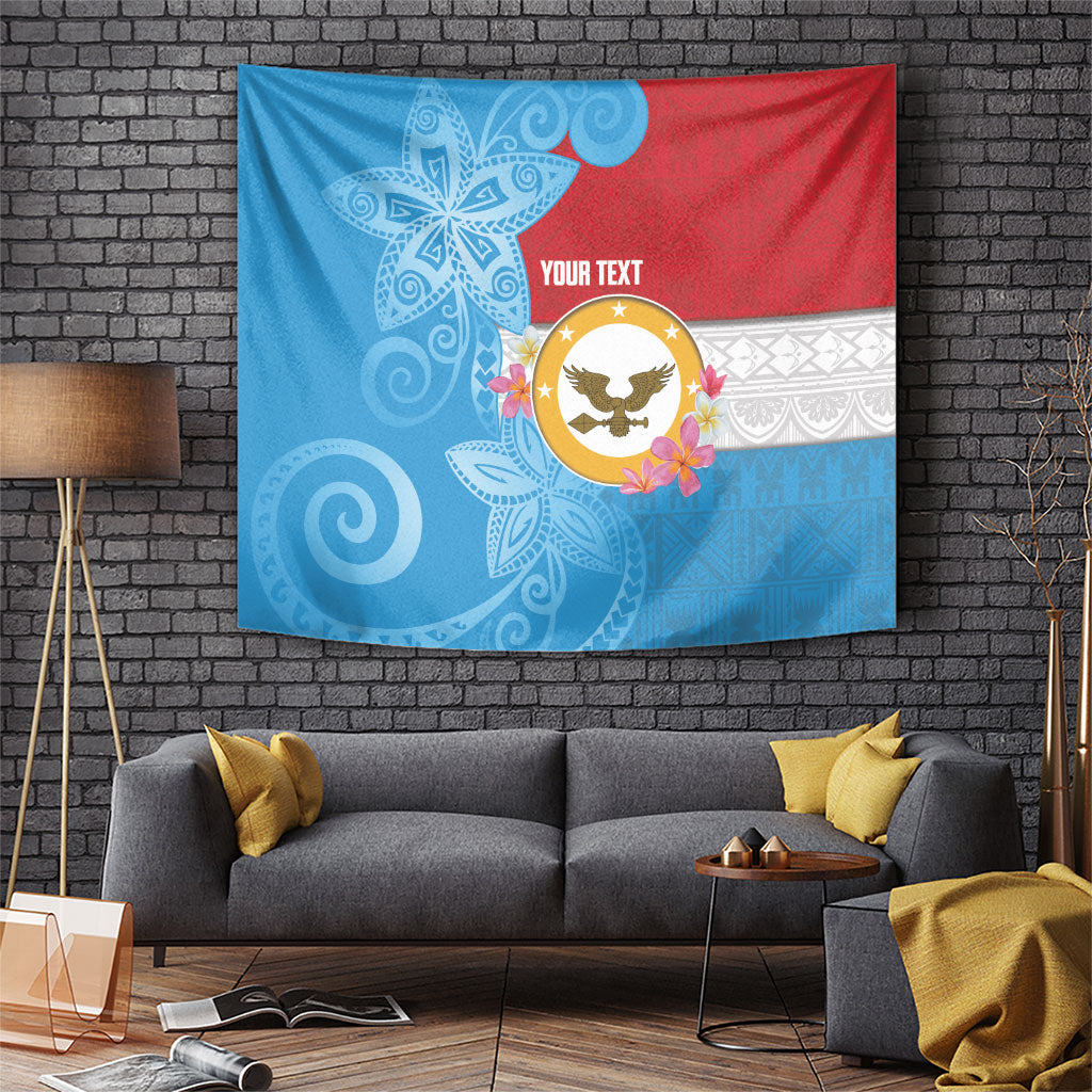 Personalised Malaita Province Day Tapestry Solomon Islands Maramapaina Flag Color LT14 Blue - Polynesian Pride