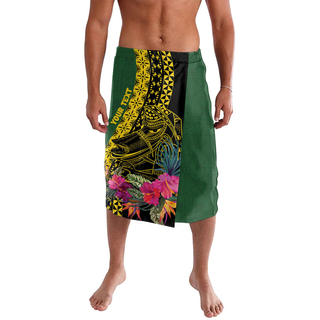 Personalised Western Province Day Lavalava Wes Provins Nguzunguzu Symbol LT14 Green - Polynesian Pride