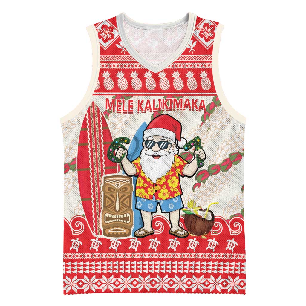 Hawaii Christmas Six Seven Basketball Jersey Mele Kalikimaka Funny Santa 67 Gen Alpha Slang - Polynesian Pride